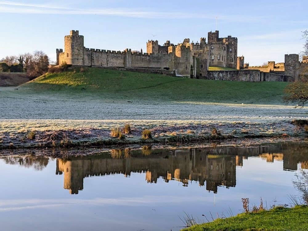 Alnwick Castle, Northumberland - held by the Percy family, the Dukes of Northumberland, since 1309.