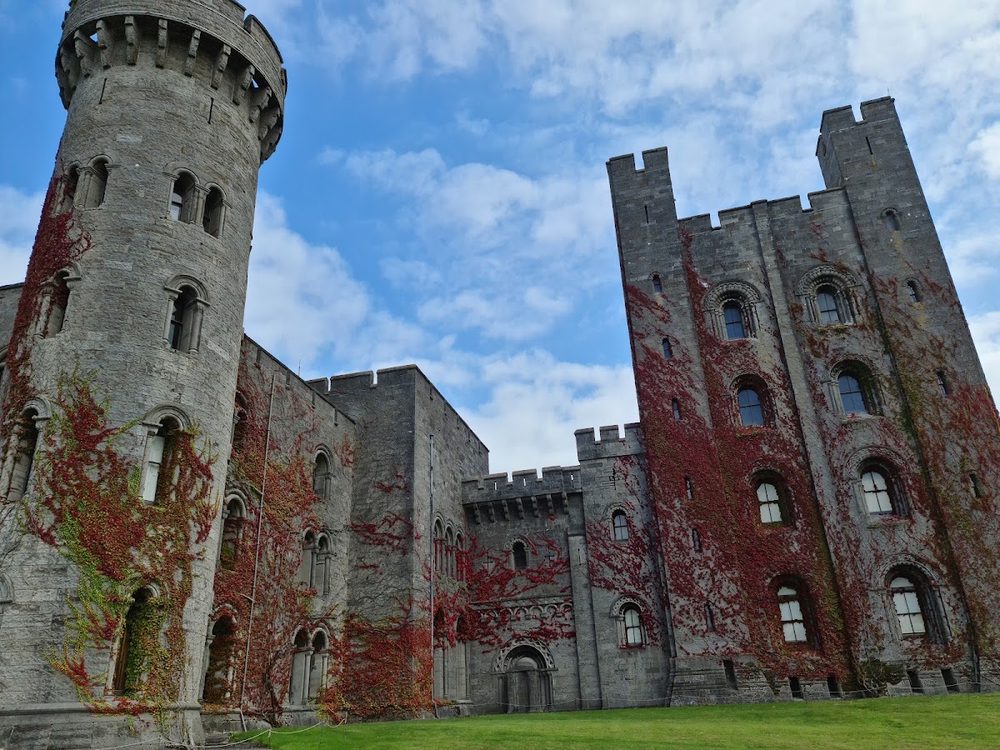 Penrhyn Castle, Gwynedd - a brand-new neo-Norman keep of the 1820s and 1830s, built at the full scale of a real one.